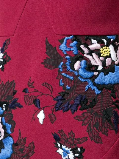 Shop Roland Mouret Floral Embroidered Dress