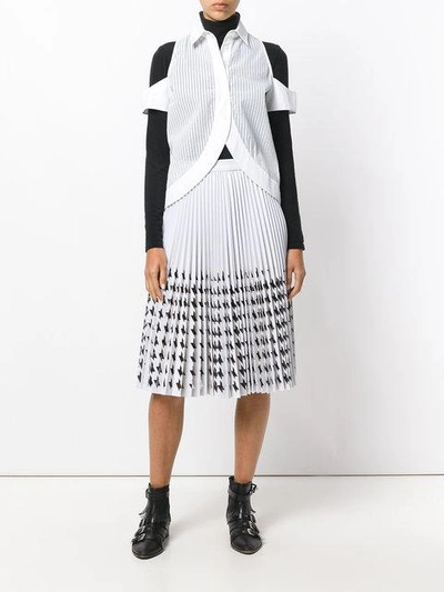 Shop Msgm Pleated Midi Skirt