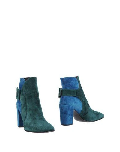 Shop Roger Vivier Ankle Boots In Green