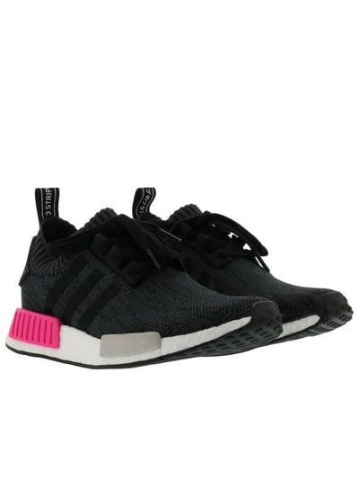 Shop Adidas Originals Nmd_r1 Pk Sneakers In Black Pink