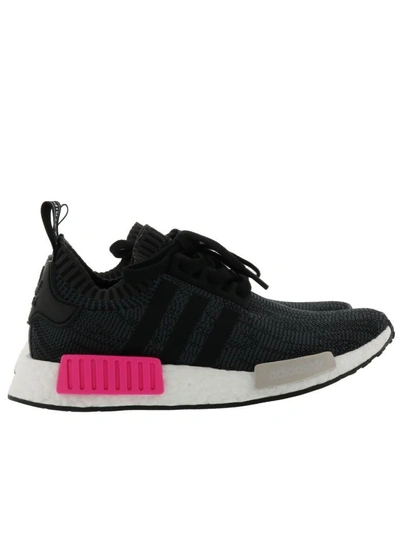 Shop Adidas Originals Nmd_r1 Pk Sneakers In Black Pink