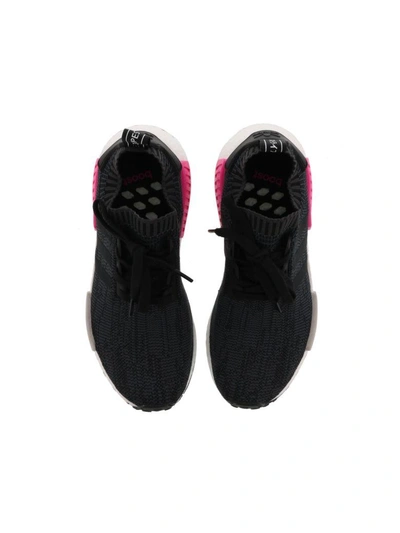 Shop Adidas Originals Nmd_r1 Pk Sneakers In Black Pink