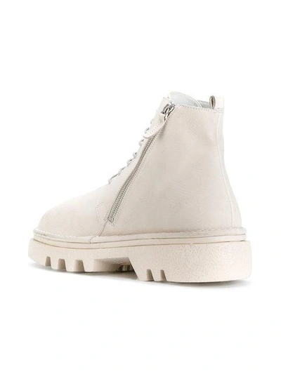 Shop Marsèll Chunky Sole Ankle Boots In White