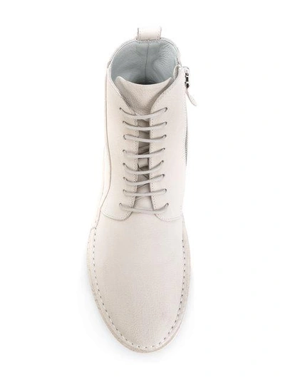 Shop Marsèll Chunky Sole Ankle Boots In White