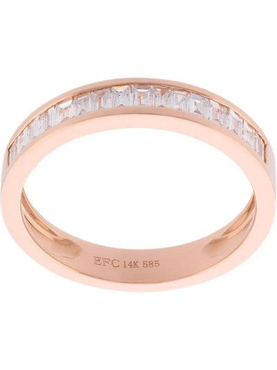 Ef Collection Diamond Baguette Ring In Metallic
