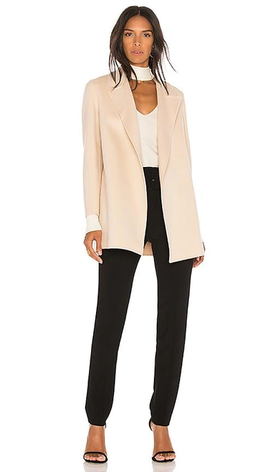 Shop Theory Clairene Coat In Pink Ivory