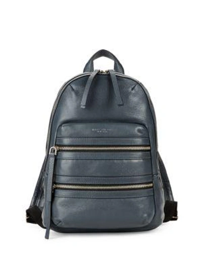 Marc Jacobs Mini Leather Backpack In Storm Grey