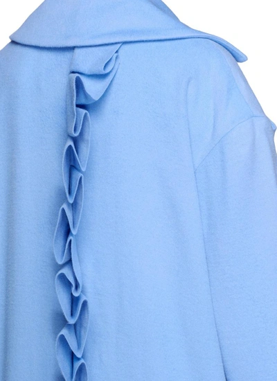 Shop Maggie Marilyn 'unspeakable Love' Ruffle Back Oversized Melton Coat