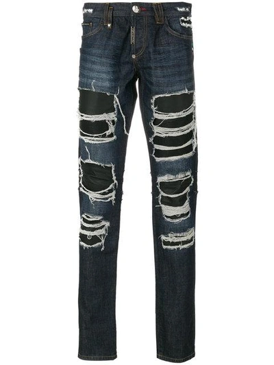 Shop Philipp Plein Leandro Jeans - Blue