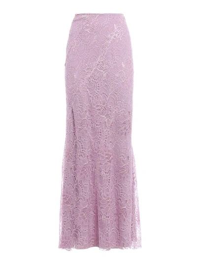 Shop Alberta Ferretti Skirt In Violet