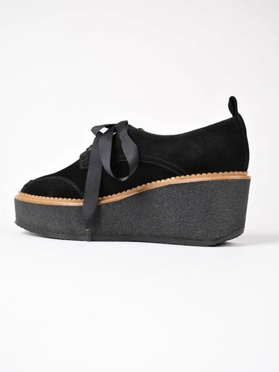 Shop Castaã±er Contrast Platform Sneakers In Black