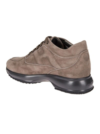 Shop Hogan Interactive Sneakers In Brown