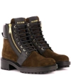 BALMAIN ARMY RANGER SUEDE ANKLE BOOTS,P00263465