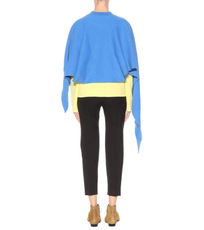 Shop Jw Anderson Wool And Cashmere Sweater In Llue Yellow