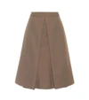 MARNI Pleated twill skirt,P00264017