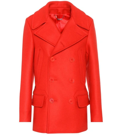 Shop Givenchy Wool-blend Coat In Red