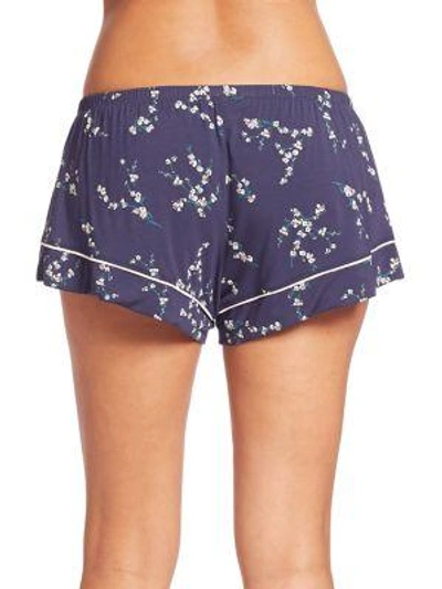 Shop Eberjey Daisy Shorts In Vineyard Wine