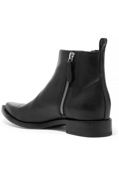 Shop Alexander Mcqueen Embellished Leather Chelsea Boots