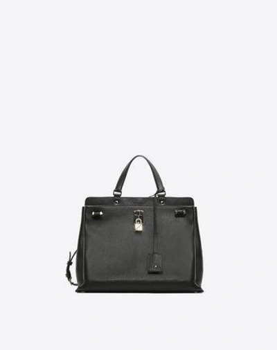 Shop Valentino Joylock Handbag In Black