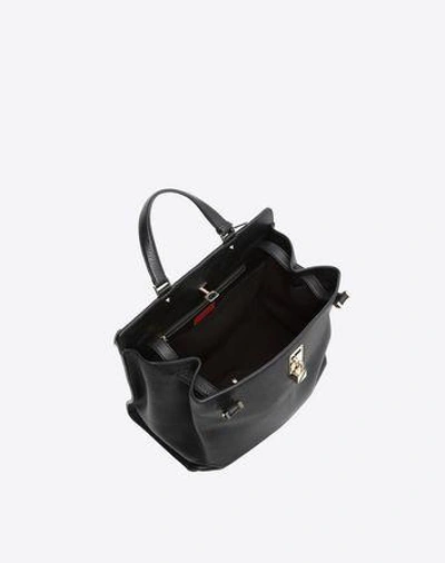 Shop Valentino Joylock Handbag In Black