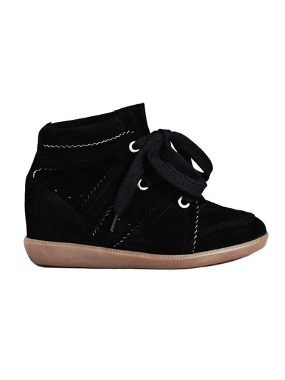 Shop Isabel Marant Bobby Hi-top Sneakers In Black
