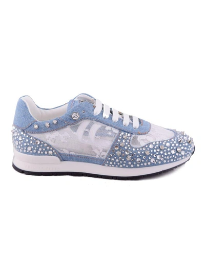 Shop Philipp Plein Maddison Sneakers In Denim