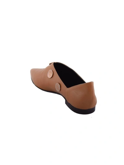 Shop Pierre Hardy Pointed Toe Ballerinas In Cammello