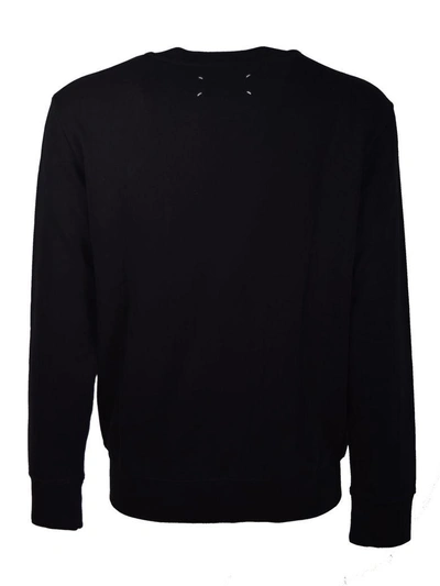 Shop Maison Margiela Printed Sweater In Nero