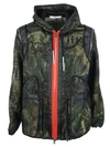 Givenchy Camo Dollar Print Techno Satin Jacket In Kaki