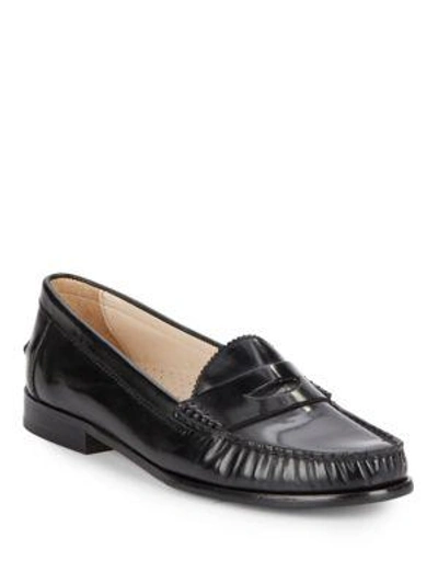 Cole Haan Kent Leather Penny Loafers In Black