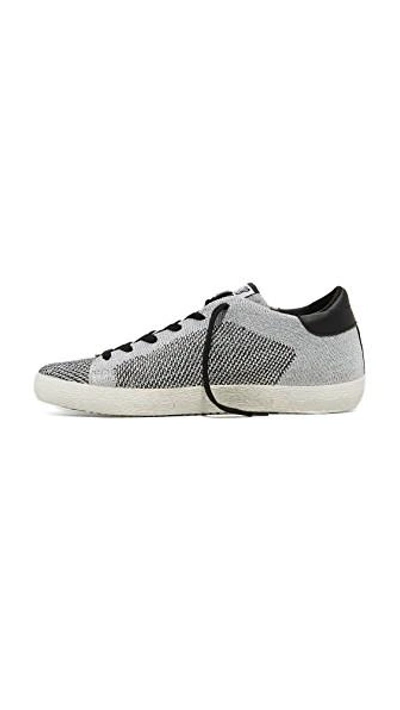 Shop Golden Goose Superstar Sneakers In Silver/grey