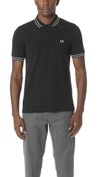 FRED PERRY TRAMLINE TIPPED PIQUE SHIRT,FPERR30068
