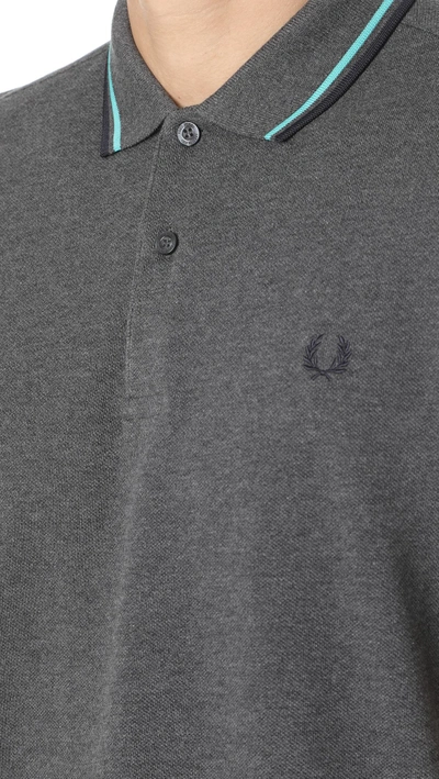 Shop Fred Perry Shirt In Graphite Marl