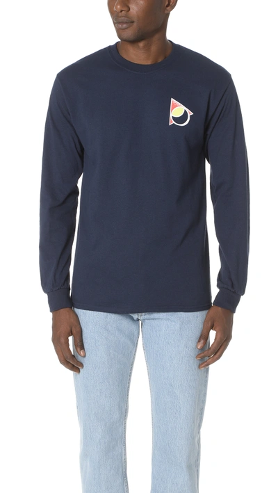 Paterson Sideline Long Sleeve Tee In Navy