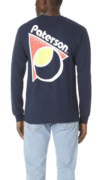 Shop Paterson Sideline Long Sleeve Tee In Navy