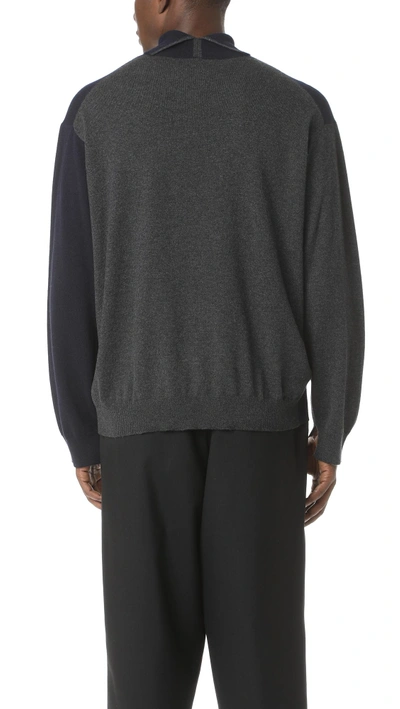 Shop Marni Turtleneck Cashmere Sweater In Grey