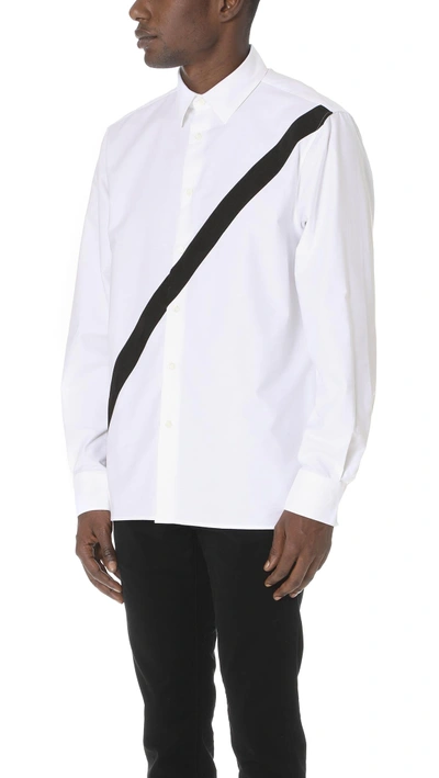 Shop Public School Neruda Shirt With Webbing In White