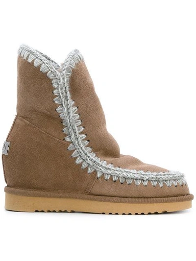 Shop Mou Int Eskimo Boots In Brown