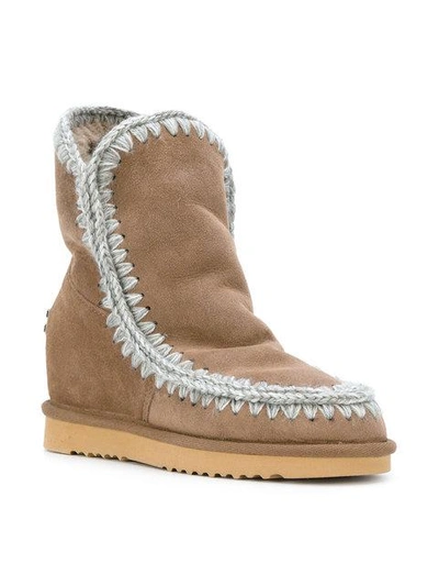 Shop Mou Int Eskimo Boots In Brown
