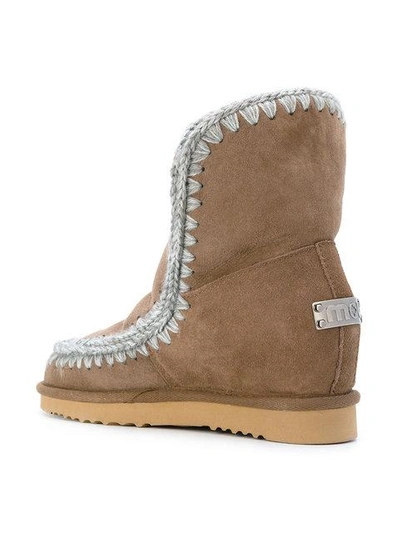 Shop Mou Int Eskimo Boots In Brown