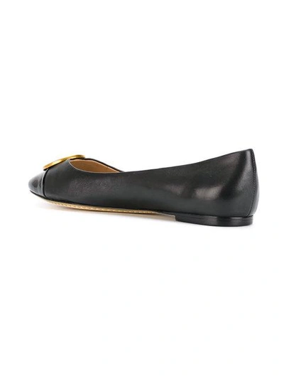 Shop Tory Burch Chelsea Toe-cap Ballerinas