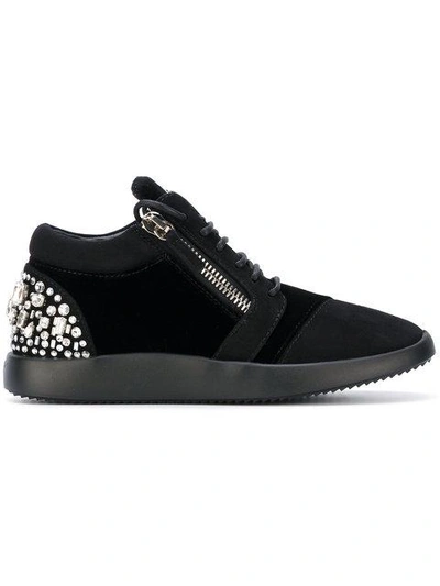 Shop Giuseppe Zanotti Melly Sneakers In Black