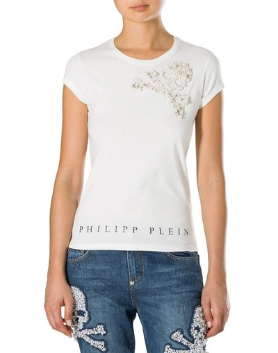 Shop Philipp Plein T-shirt Round Neck Ss "august Wilson Theatre"