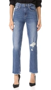 PAIGE HIGH RISE SARAH STRAIGHT JEANS