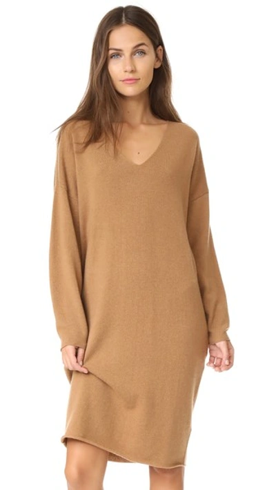 Demylee Paddington Sweater Dress In Chestnut
