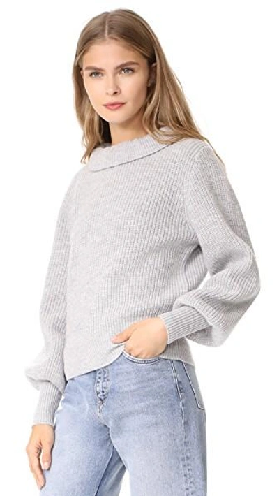 Shop Demylee Claudette Sweater In Light Heather Grey