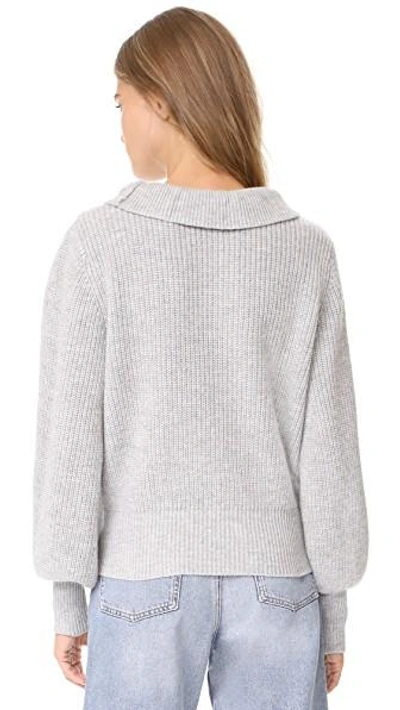 Shop Demylee Claudette Sweater In Light Heather Grey