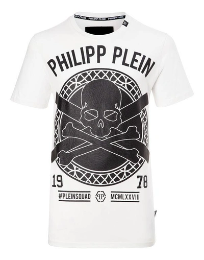 Shop Philipp Plein T-shirt Round Neck Ss "pat"