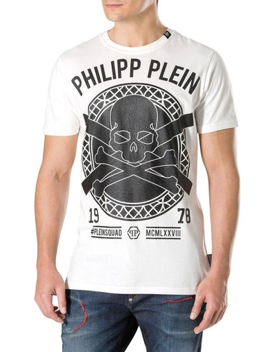 Shop Philipp Plein T-shirt Round Neck Ss "pat"