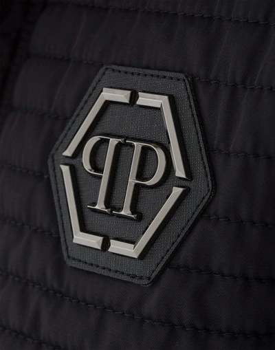 Shop Philipp Plein Nylon Jacket "natural"